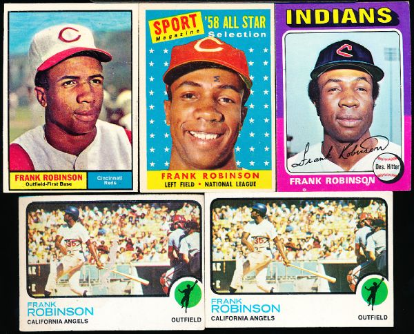 Frank Robinson Lot- 5 Cards