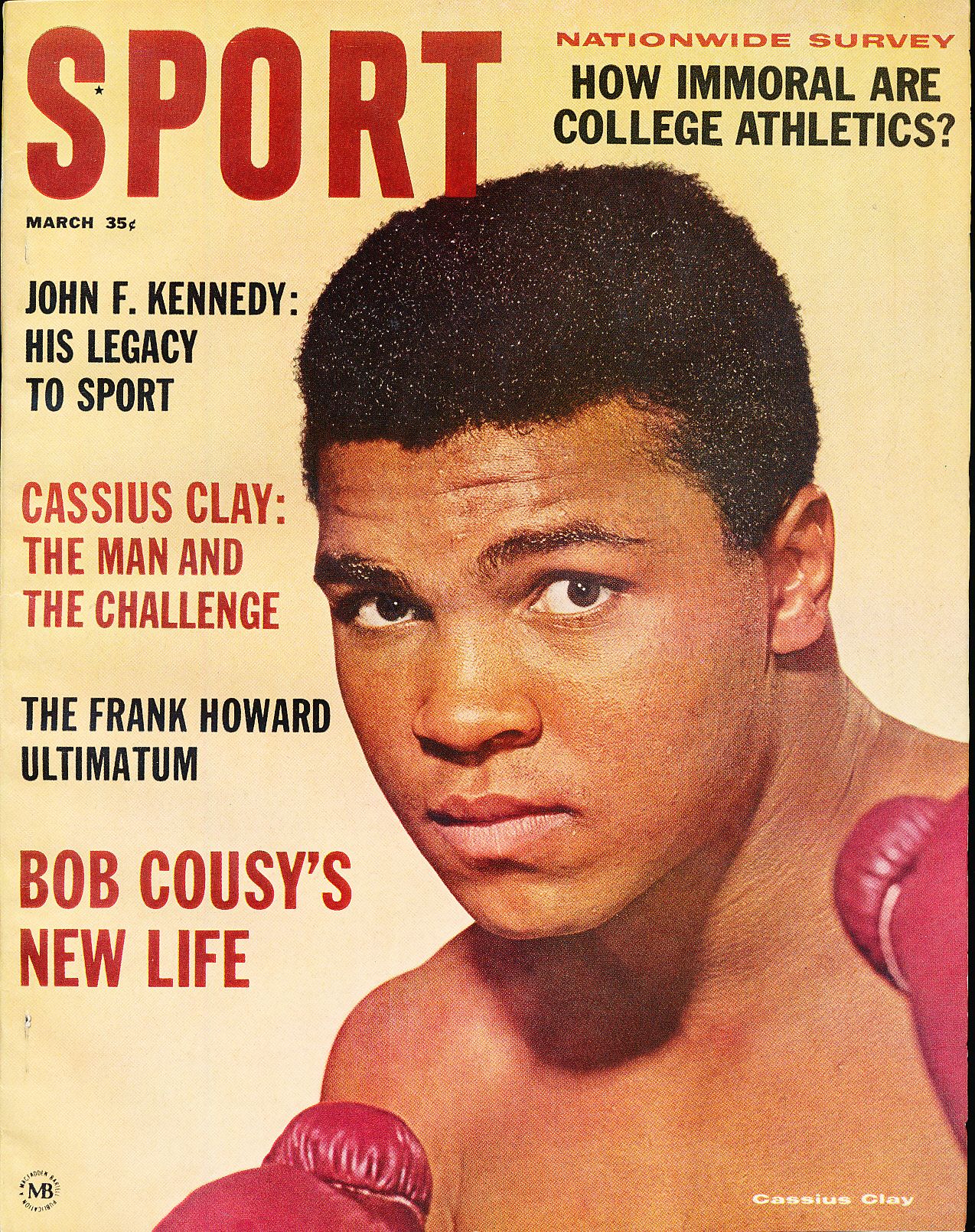 Lot Detail - March 1964 Sport Magazine- Cassius Clay Boxing Cover