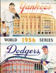 1956 MLB World Series Program- Brooklyn Dodgers @ New York Yankees