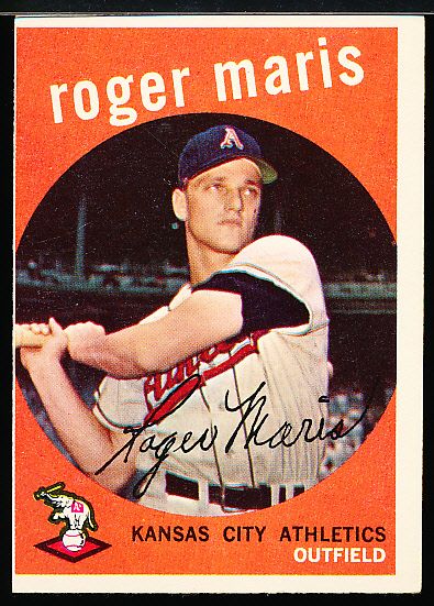 1959 Topps Bsbl. #202 Roger Maris, Athletics