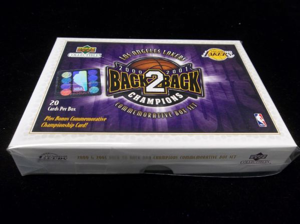 2001 Upper Deck Collectibles Bskbl. “Los Angeles Lakers Back to Back Champions”- 1 Complete Set of 21 Cards