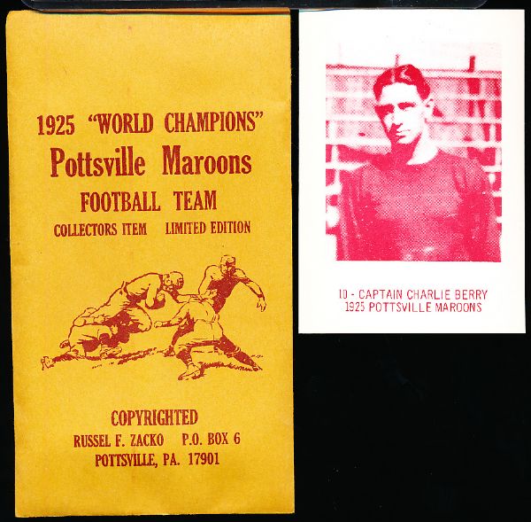 1977 Zacko Pottsville Maroons Ftbl.- 1 Complete Set of 18 Cards