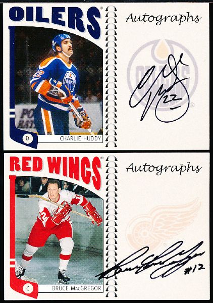 2004-05 In the Game NHL Franchises Series Hockey- “Autographs”- 5 Diff.