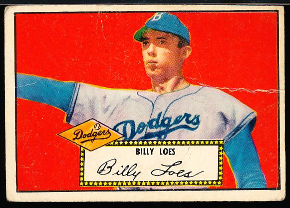 1952 Topps Baseball- #20 Billy Loes, Dodgers