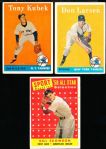 1958 Topps Bb- 3 Diff. Yankees