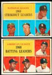 1961 Topps Bb- 4 Diff. Leaders