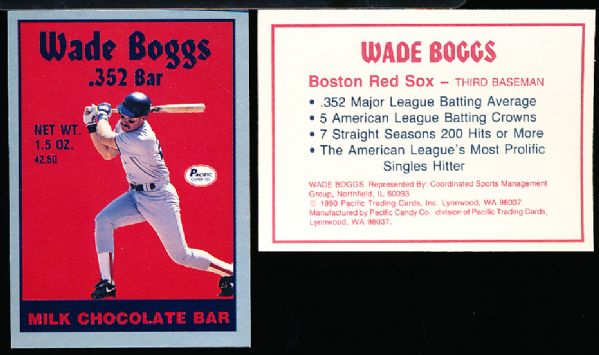 1990 Pacific Wade Boggs Candy Bar Promo Cards- 50 Cards