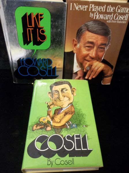 Three Diff. Howard Cosell Books