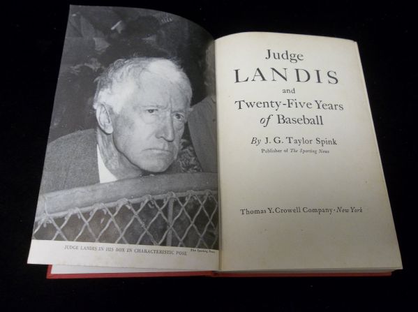 1947 Judge Landis and Twenty Five Years of Baseball by Spink