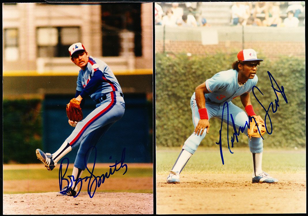 Lot Detail - Early 1980's Montreal Expos Bsbl. Color 3-½” x 5” Photos- 5  Diff. Autographed