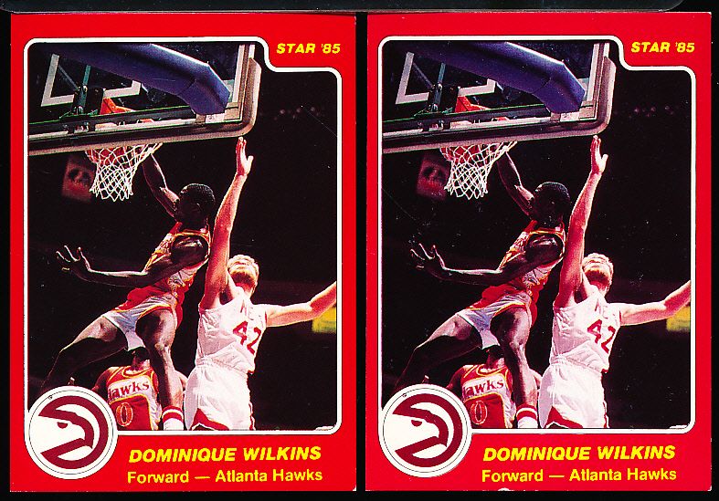 Lot Detail - 1984-85 Star Bskbl. #76 Dominique Wilkins, Hawks- 5 Cards