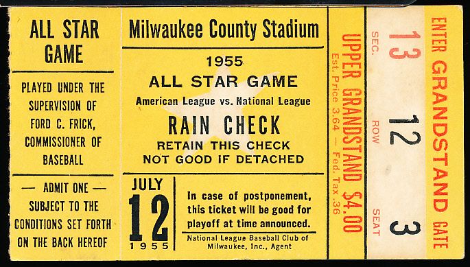 MLB All-Star Game Ticket Stub - Major League Baseball (MLB