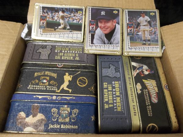 1990’s Cooperstown Collection Metallic Impressions- 5 Asst. Sets + 4 Mickey Mantle Cards