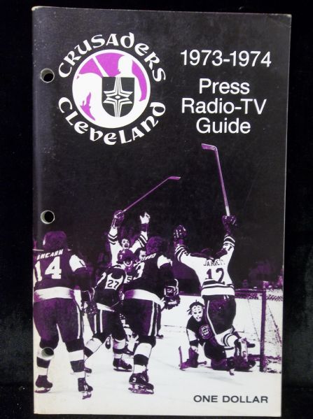 1973-74 Cleveland Crusaders WHA Hockey Media Guide