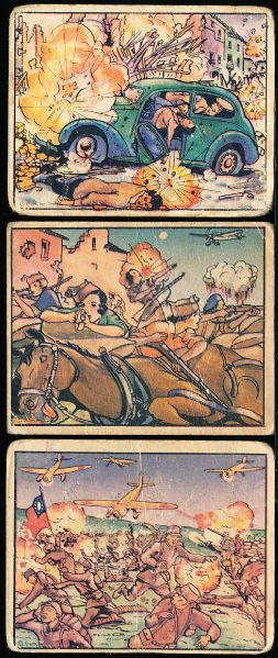 1938 GUM Inc.- Horrors of War- 3 Cards