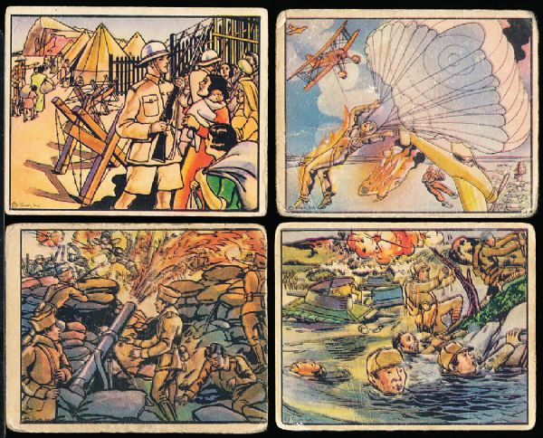 1938 GUM Inc.- Horrors of War- 4 Cards