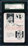 1945 Leister Game Co.- Autographs Game Card- Joe DiMaggio- SGC 60 (Ex 5)