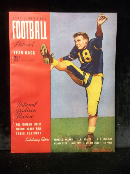 1945 Street and Smith’s Football Yearbook- Bob Jenkins, Navy Cover