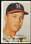 1957 Topps Bb- #250 Eddie Mathews