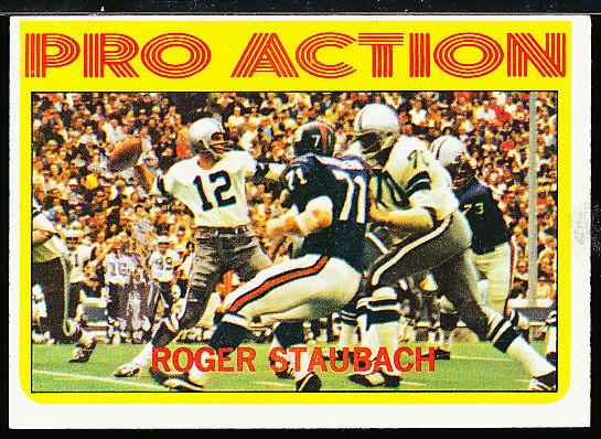 1972 Topps Ftbl.- #122 Roger Staubach PA, Cowboys