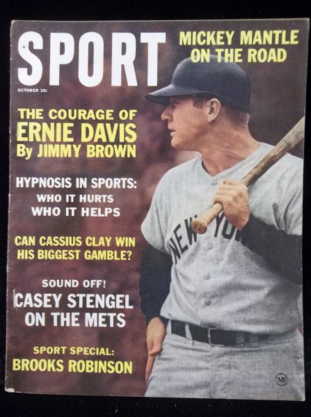 October 1963 Sport Magazine Bsbl.- Mickey Mantle on Cover