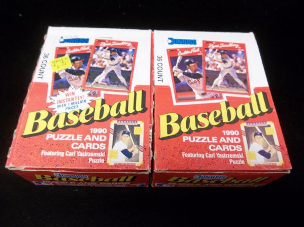 1990 Donruss Baseball- 2 Unopened Wax Boxes