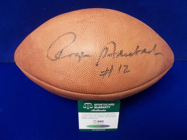 Roger Staubach Autographed Wilson Official NFL (Paul Tagliabue Commissioner) Football- SGC Certified!