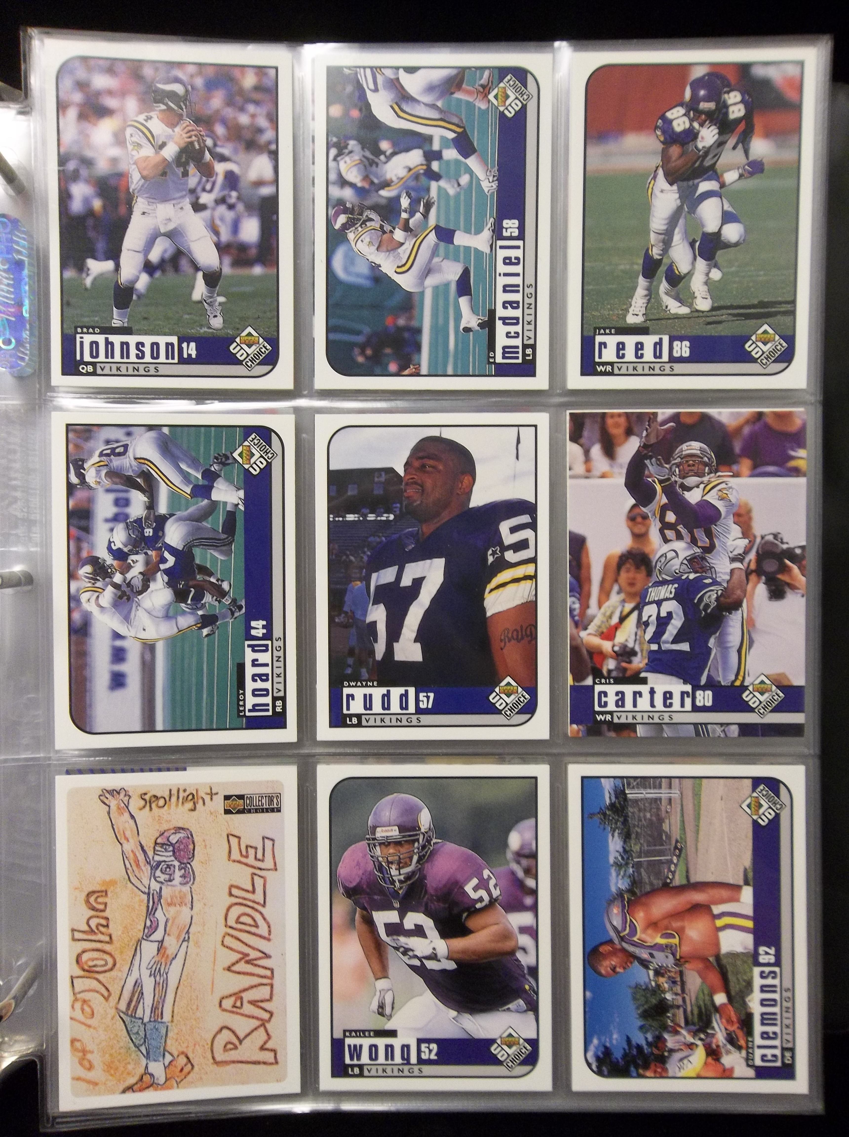 Lot Detail - 1998 Minnesota Vikings Collection Clean-Up Group- 675 Diff.