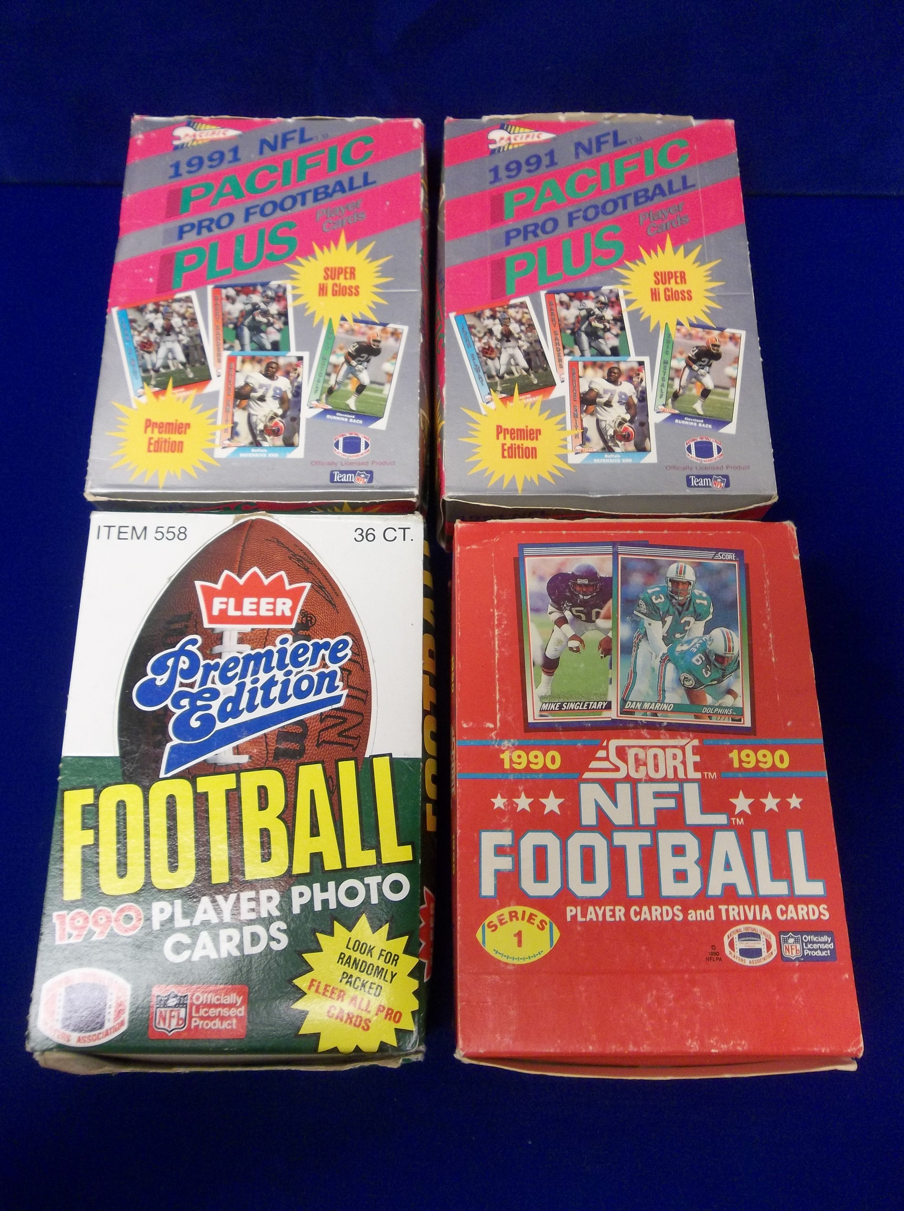 Lot Detail - Four Unopened Football Wax Boxes