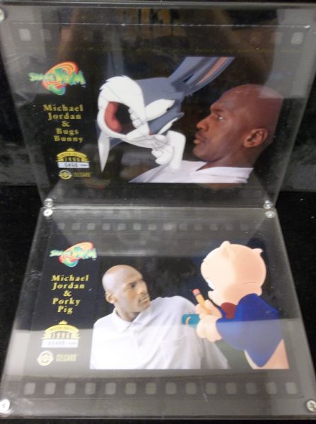 1996 Upper Deck Authenticated Michael Jordan Space Jam 8” x 6” Matching Serial Number 2-Card Cel Card Set- Set #5468/50,000