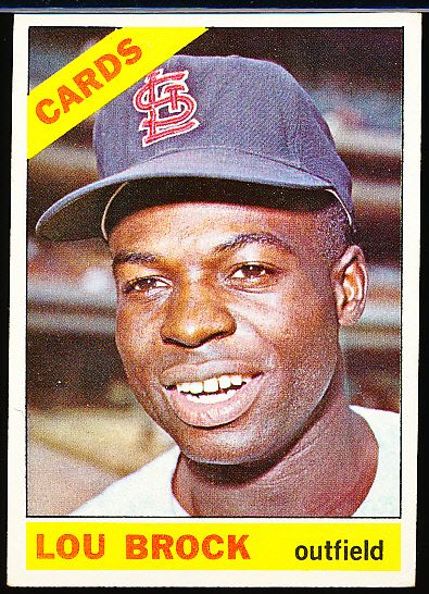 At Auction: Vintage Lou Brock baseball card