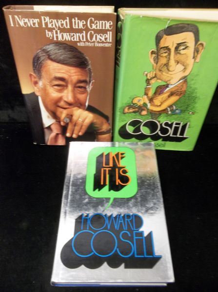 Three Diff. Howard Cosell Books