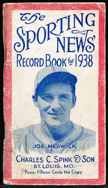 Lot Detail 1938 The Sporting News Record Book Joe Medwick On Cover