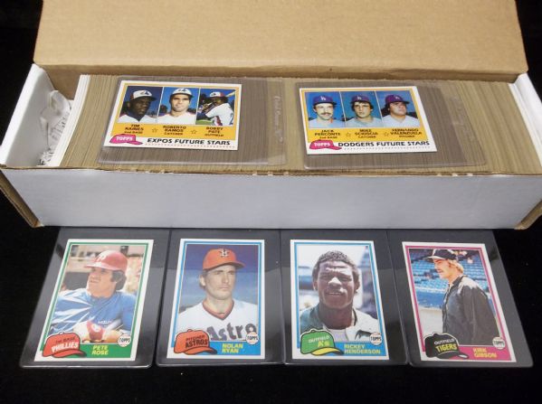 1981 Topps Baseball Complete Set of 726