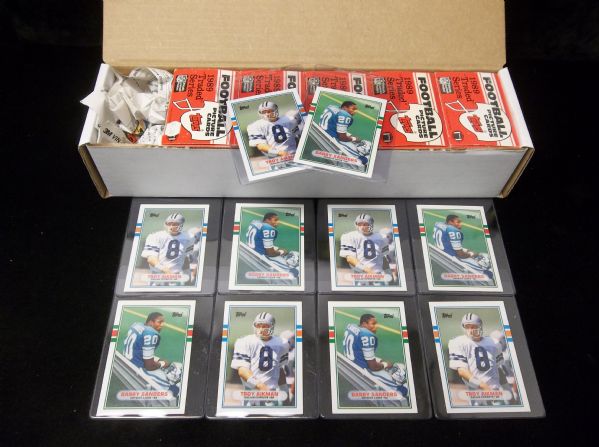 1989 Topps Traded Football Factory Sets of 132 Cards- 5 Sets