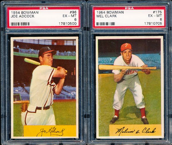 Lot Detail 1954 Bowman Bb 2 Diff Psa Ex Mt 6