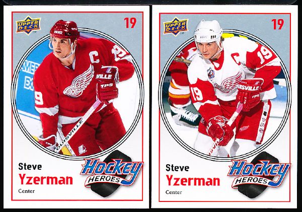 2010-11 Upper Deck Hockey “Steve Yzerman Hockey Heroes”- 10 Asst. Cards