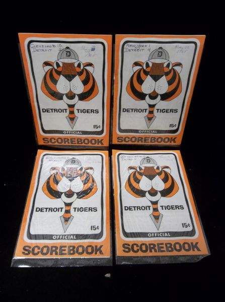 Detroit Tigers Scorebooks- 4 Diff.