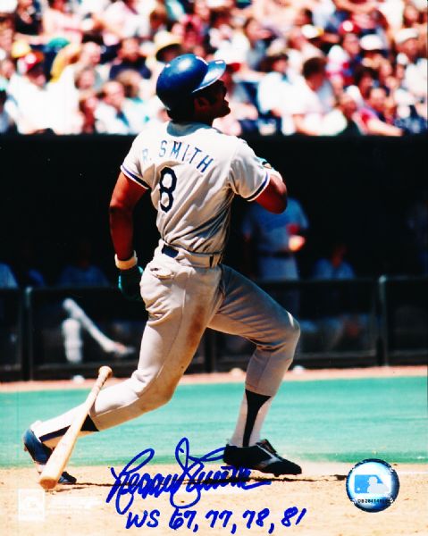 Reggie Smith Autographed Los Angeles Dodgers Color 8” x 10” Photo