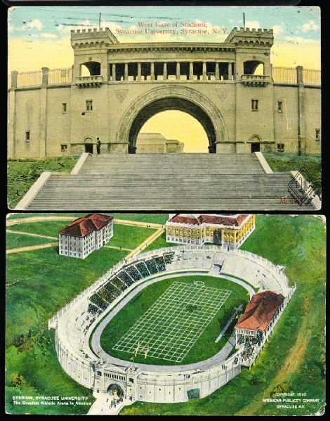 Syracuse Univ. Stadium Postcards- 2 Diff.