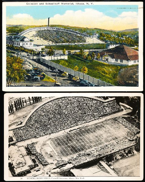 Ithaca NY Football Stadium PC- 2 Cards