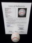 Bibb Falk Autographed Official AL Bobby Brown Bsbl. with Long Inscription- JSA Full Certification Letter