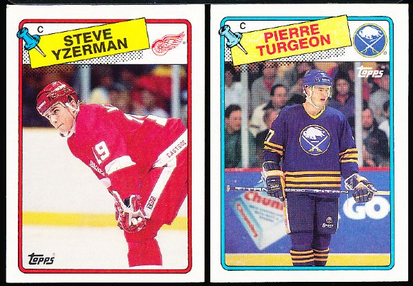 1988-89 Topps Hockey- 34 Asst. Star Cards