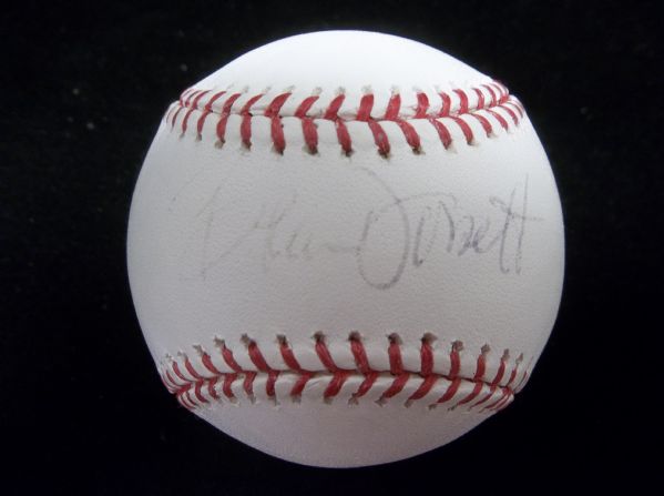 Brian Dorsett Autographed Official MLB Selig Baseball