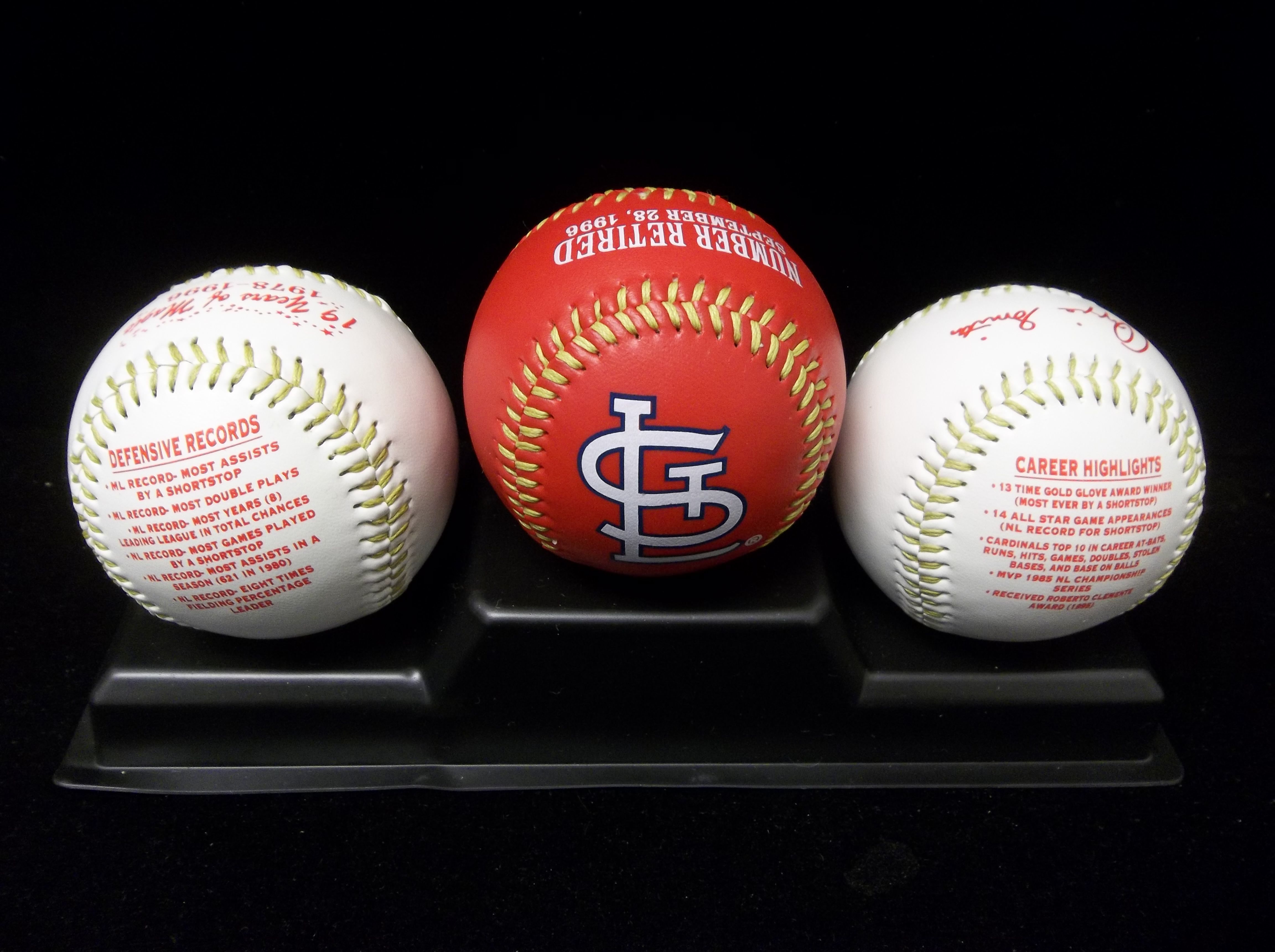 Lot Detail - 1996 McDonald's FotoBall Ozzie Smith Collector Set of 3 Balls  with Base