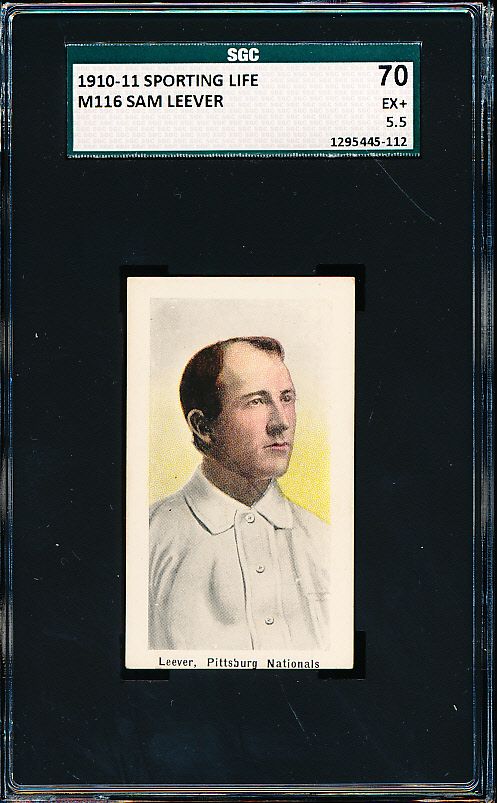 Lot Detail 1910 11 M116 Sporting Life Baseball Sam Leever Pittsburg   303131a Lg 