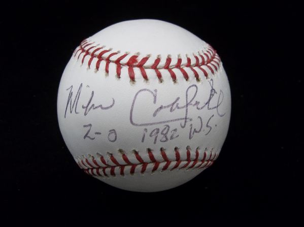 Mike Caldwell Autographed Official MLB (Bud Selig Commissioner) Baseball