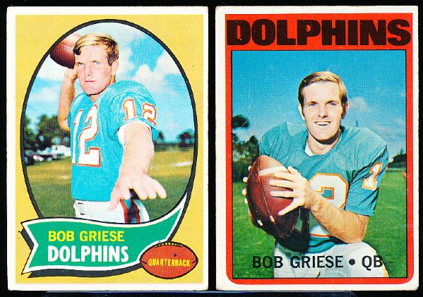 Bob Griese Lot- 7 Cards