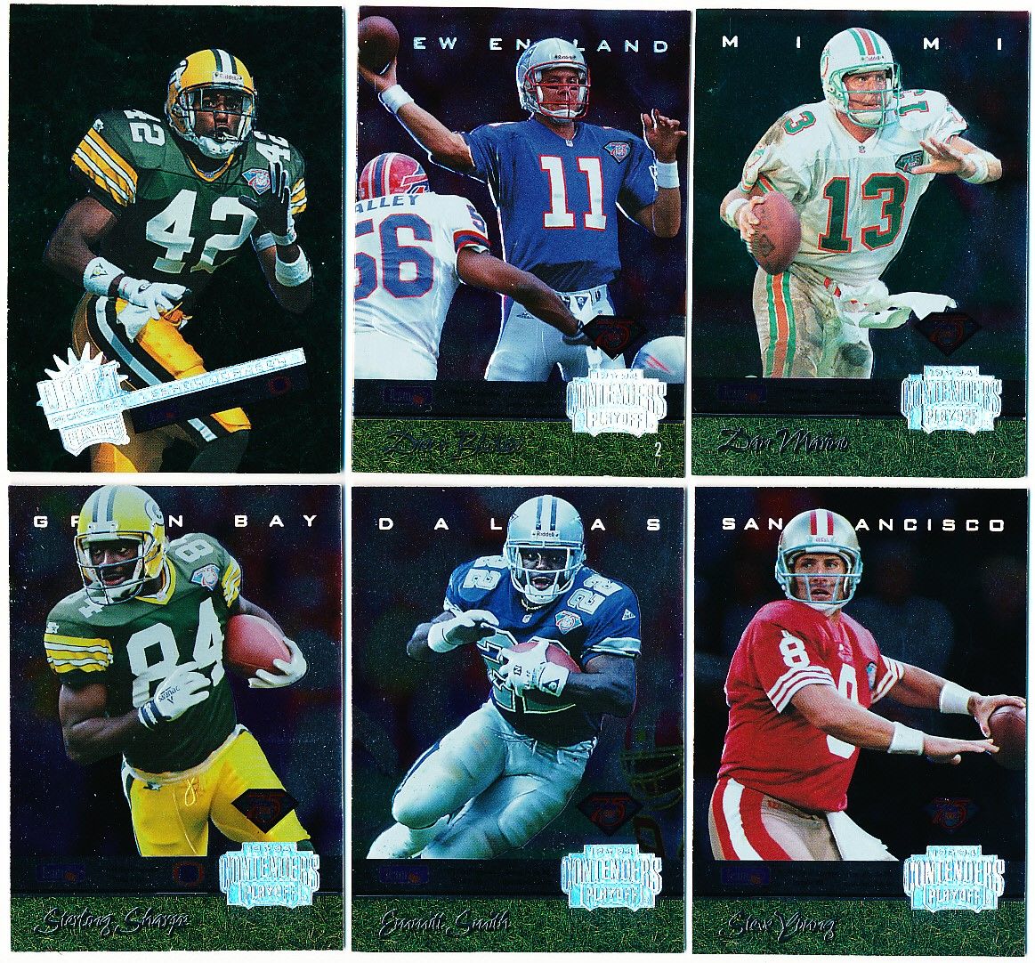 Lot Detail - 1994 Playoff Contenders Football- Back to Back- Complete ...