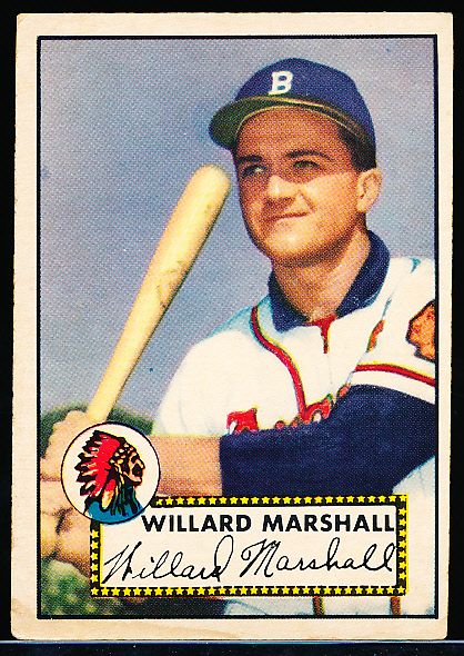 1952 Topps Bb- #96 Marshall, Braves